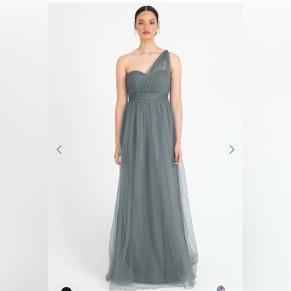 Jenny Yoo Annabelle Convertible Dress in Mayan Blue - Picture 1 of 12